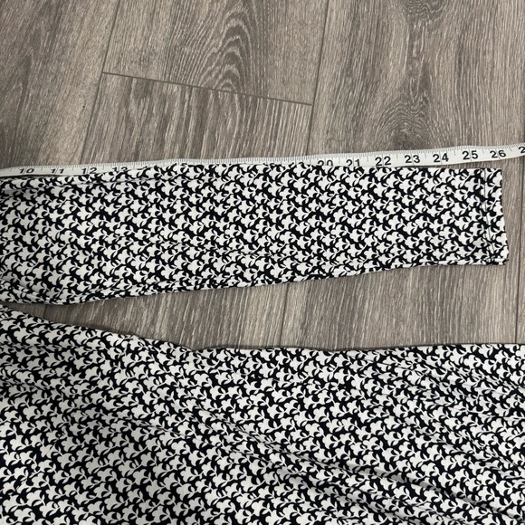 NWT Boden Empire Knot Midi Jersey Dress Stretch Black Lily Sprig Long Sleeve 4R - Picture 14 of 14